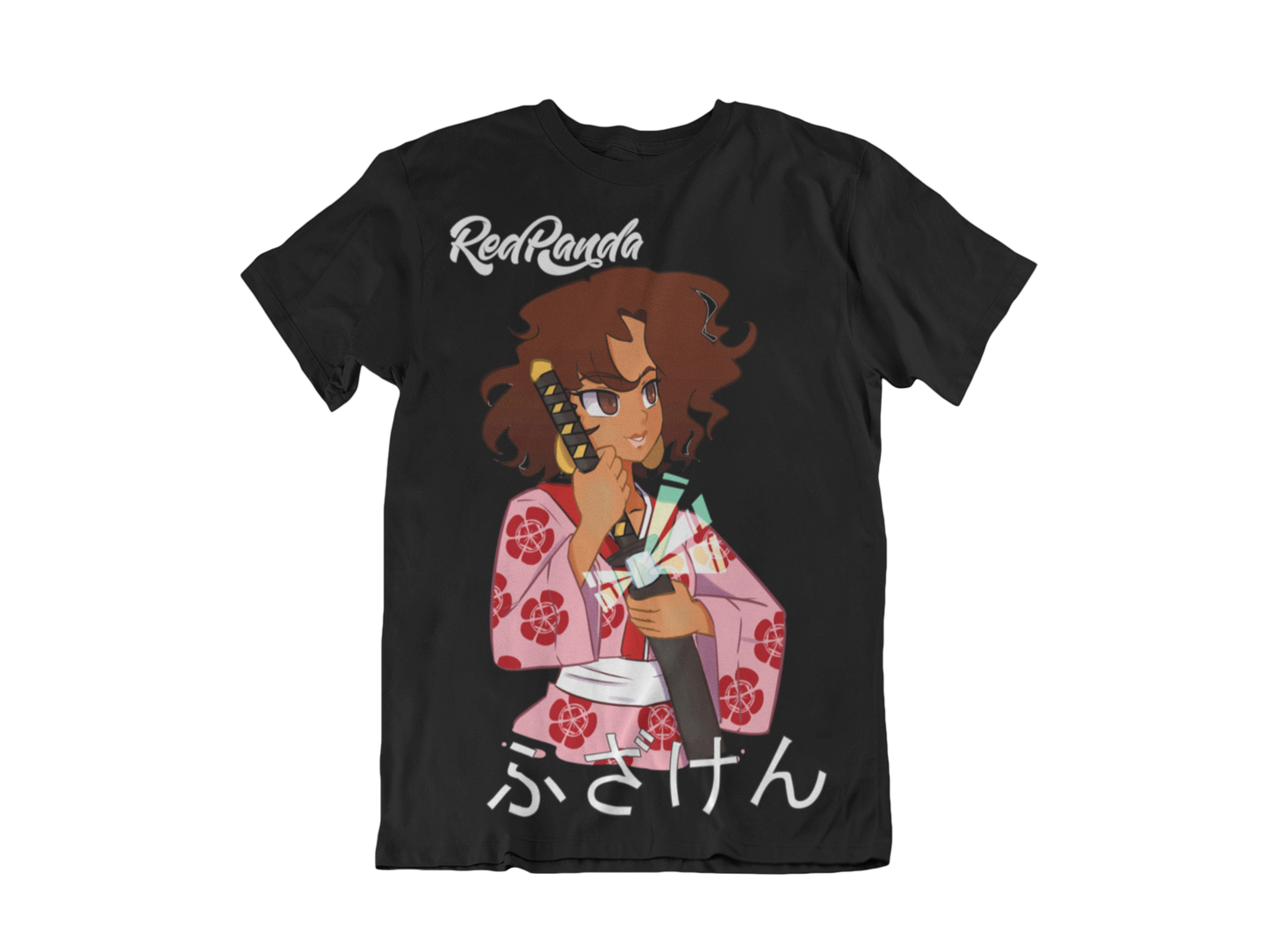 Red Panda Be a Warrior Unisex Tee Anime Style - Red Panda Clothing