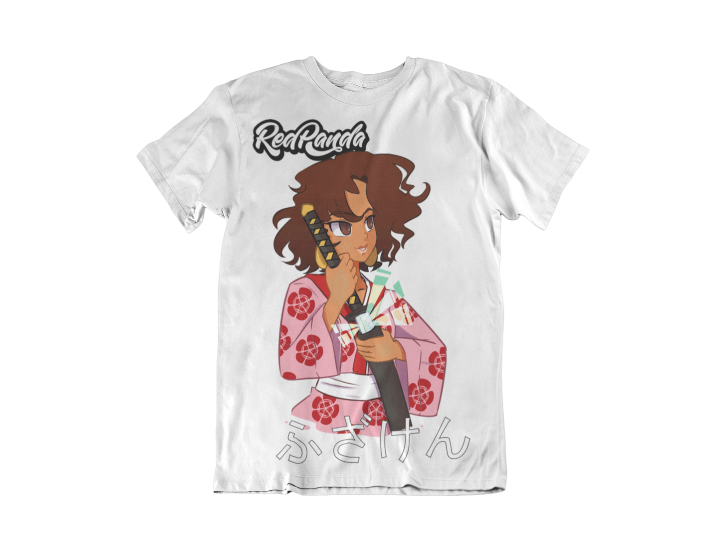 Red Panda Be a Warrior Unisex Tee Anime Style - Red Panda Clothing