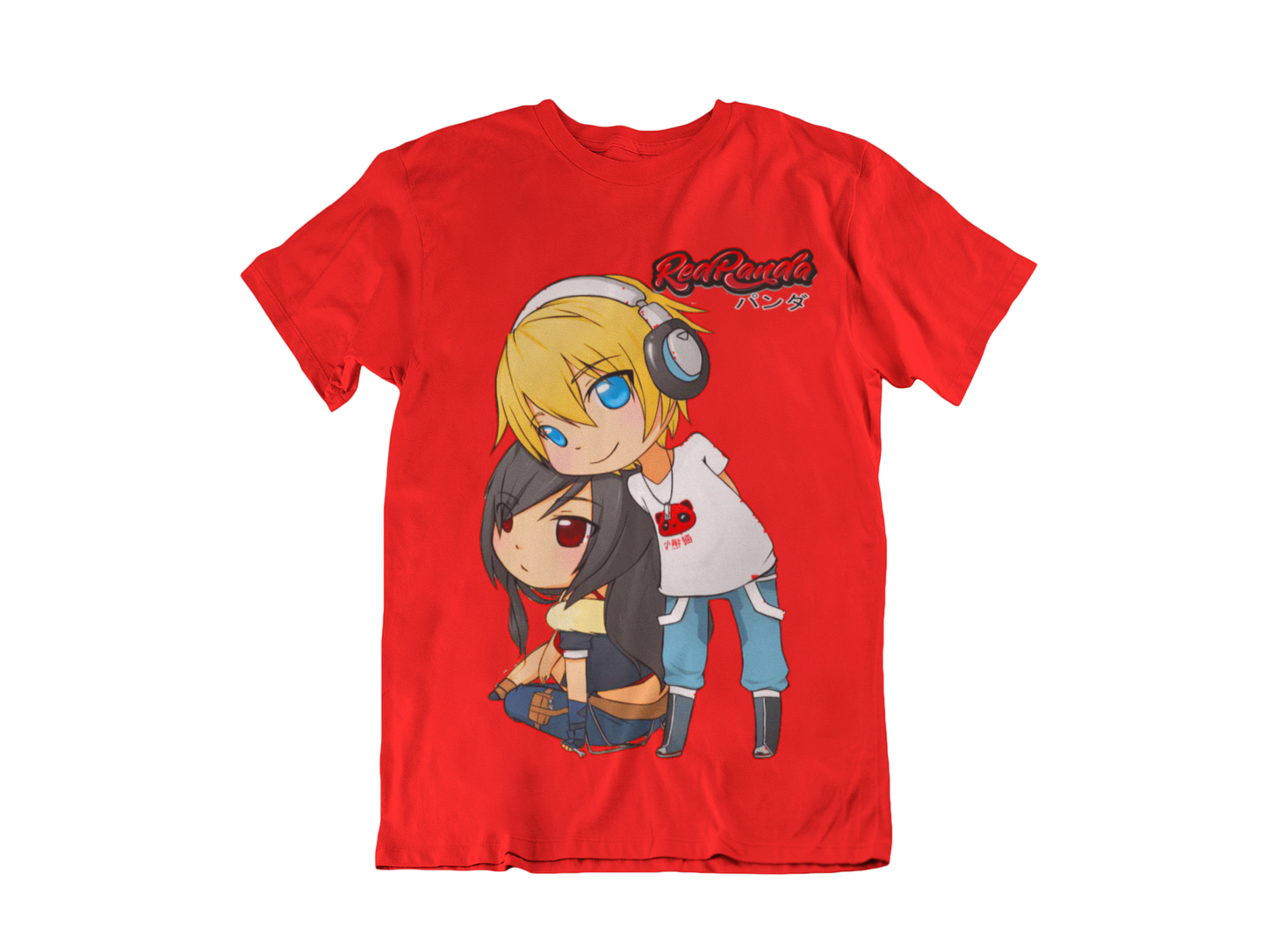 Red Panda Chase and Gears Unisex Tee Anime Streetwear - Red Panda Clothing