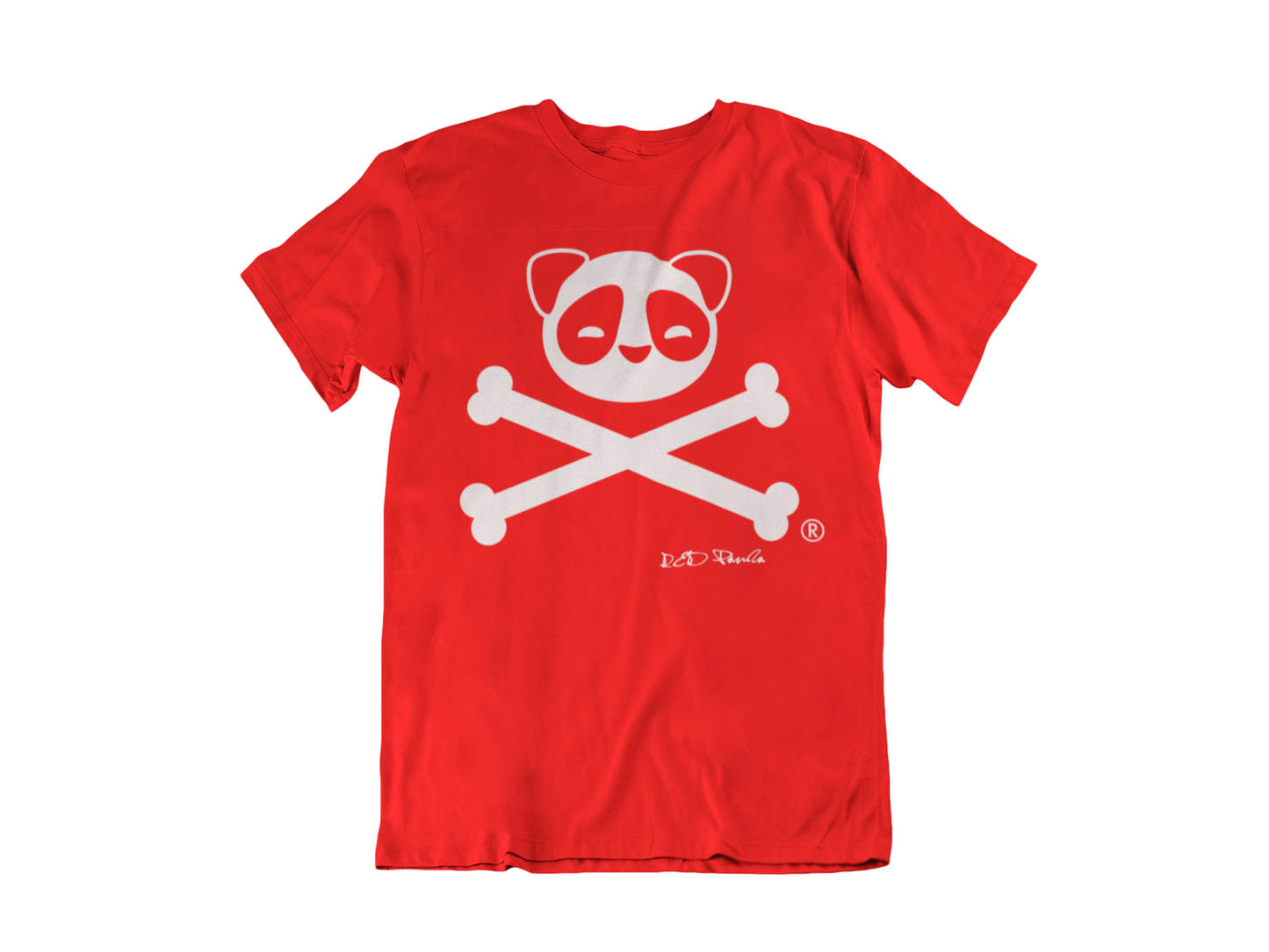 Original Panda and Bones 2009 (red) - Red Panda Clothing