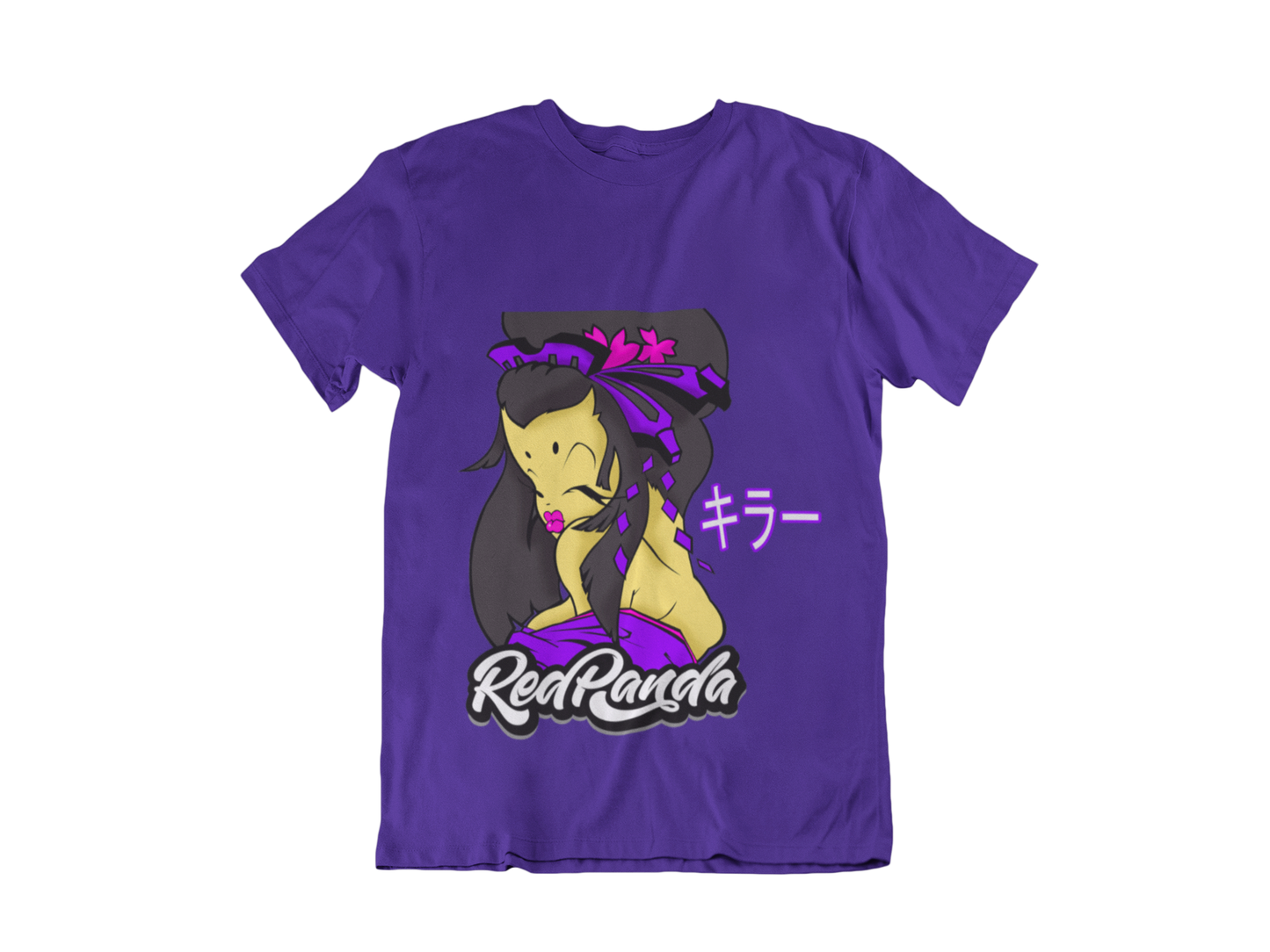 Red Panda Classic Emiko (Purple) Unisex Tee Anime Streetwear - Red Panda Clothing