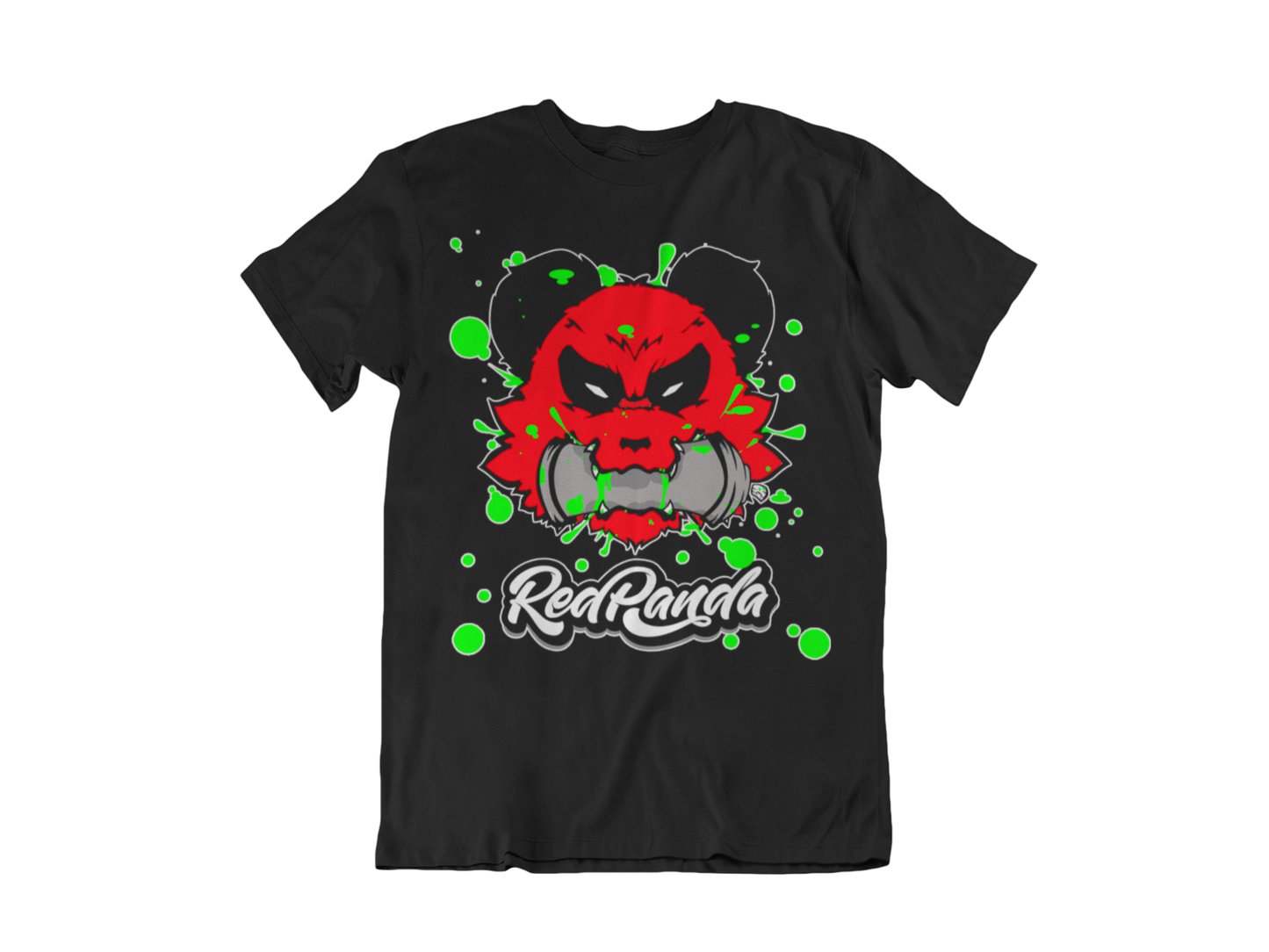 Stop Biting Red Panda Tee (Red Face) - Red Panda Clothing