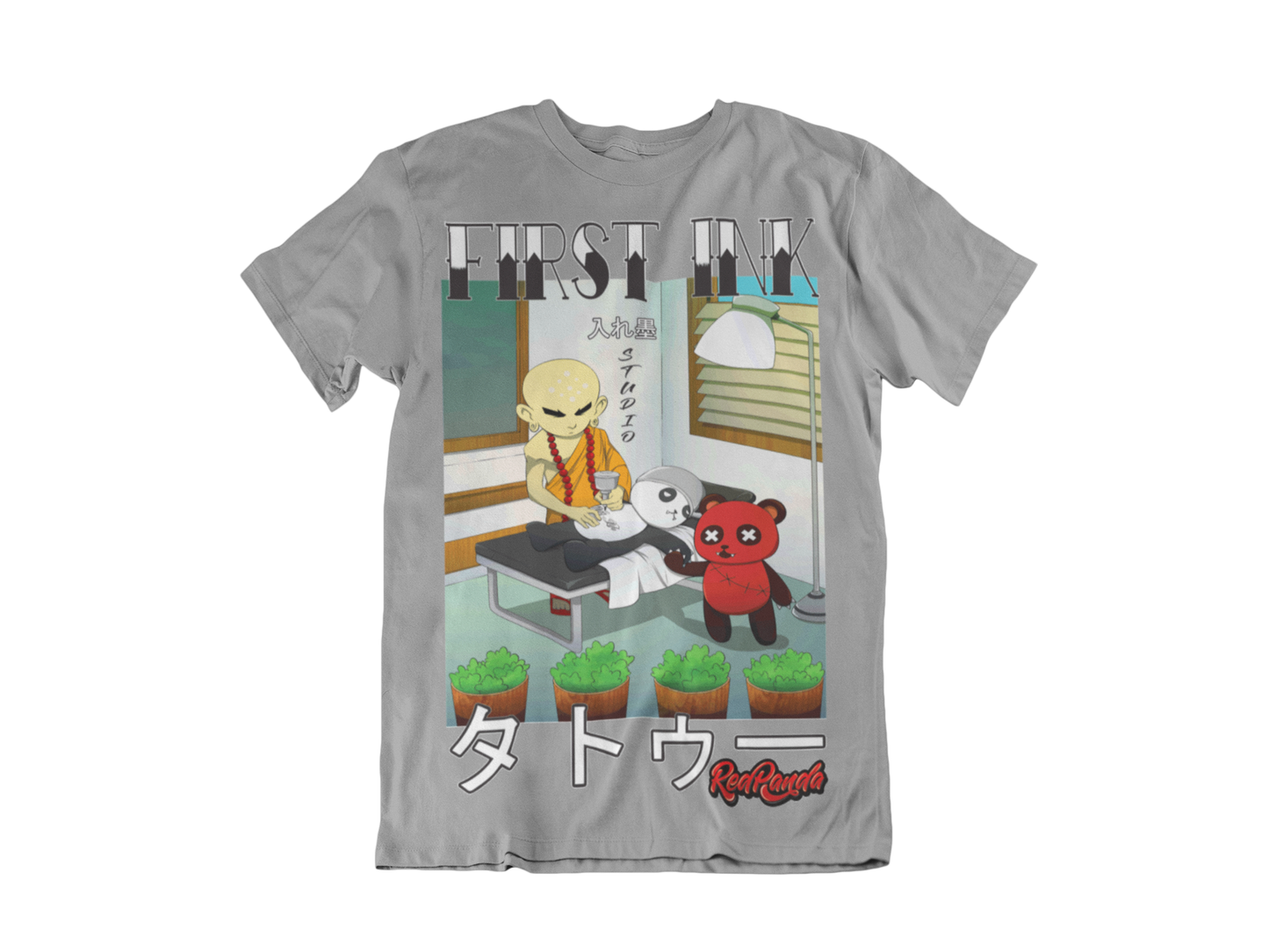 Red Panda First Ink Unisex T-shirt Anime Streetwear - Red Panda Clothing