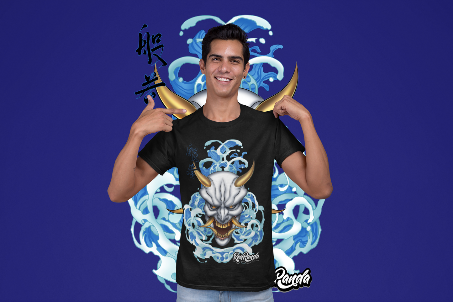 Japanese Hannya Demon adult Unisex Shirt Anime Streetwear