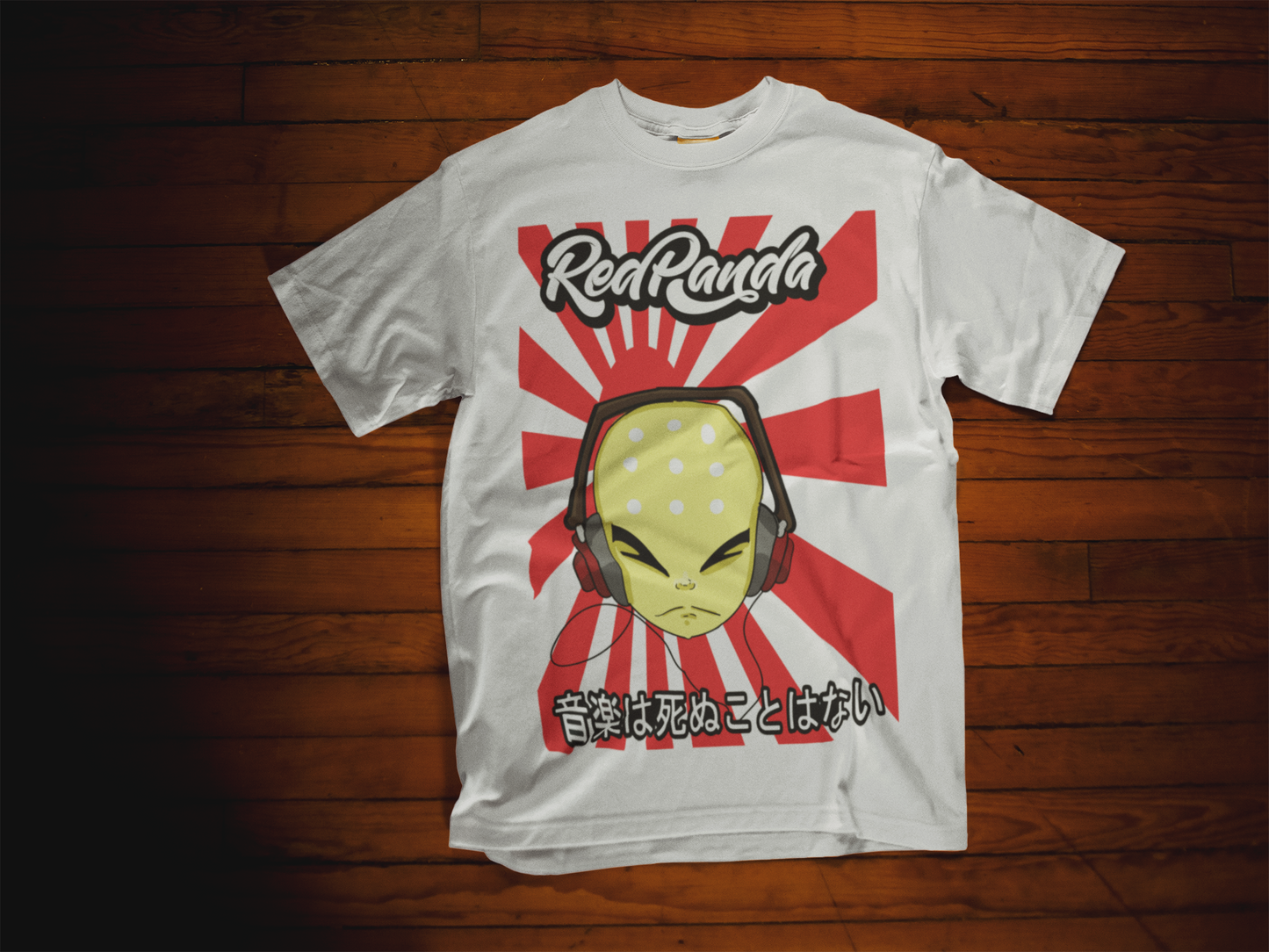 Music never dies (White) Tee - Red Panda Clothing