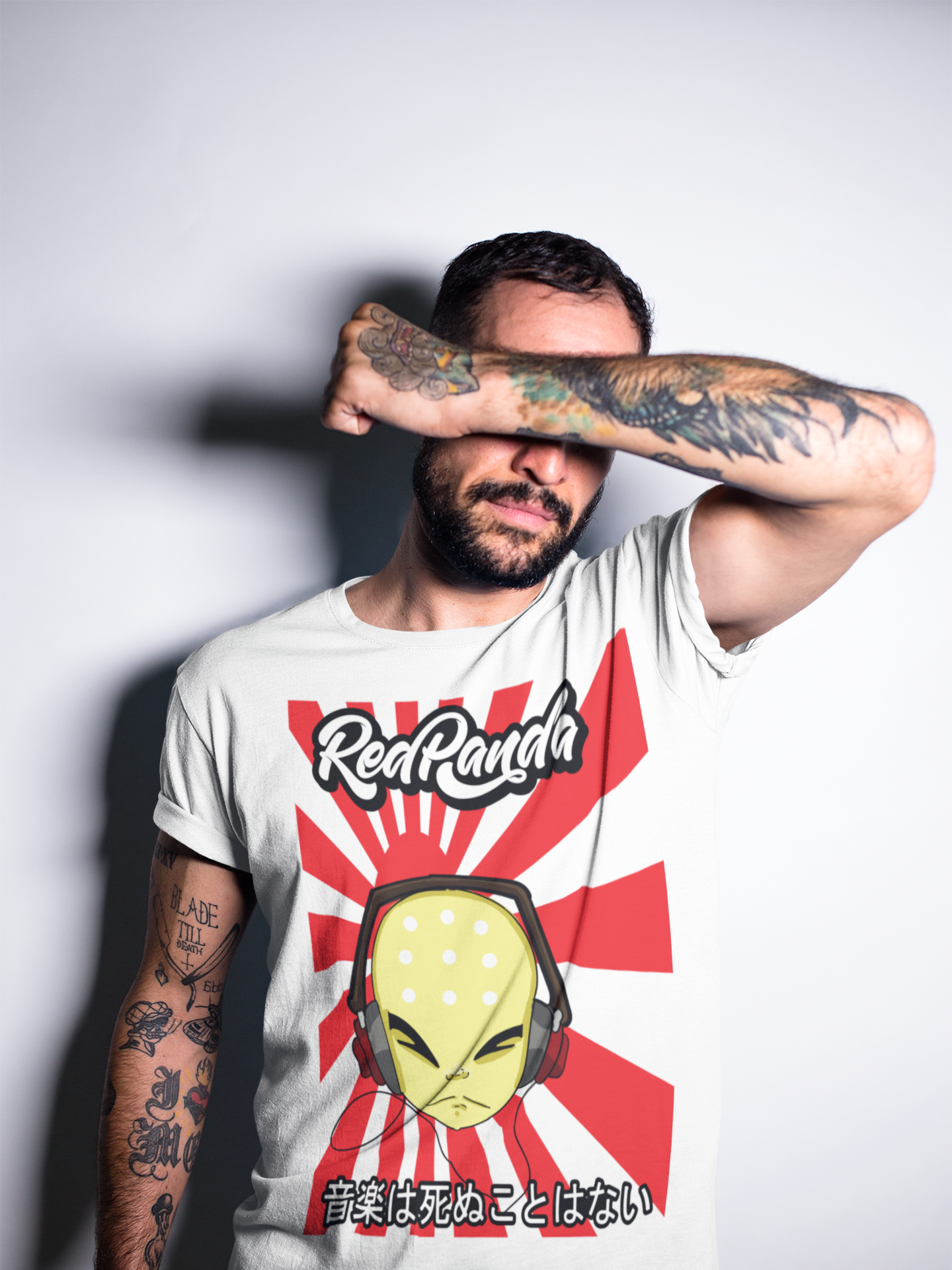 Music never dies (White) Tee - Red Panda Clothing