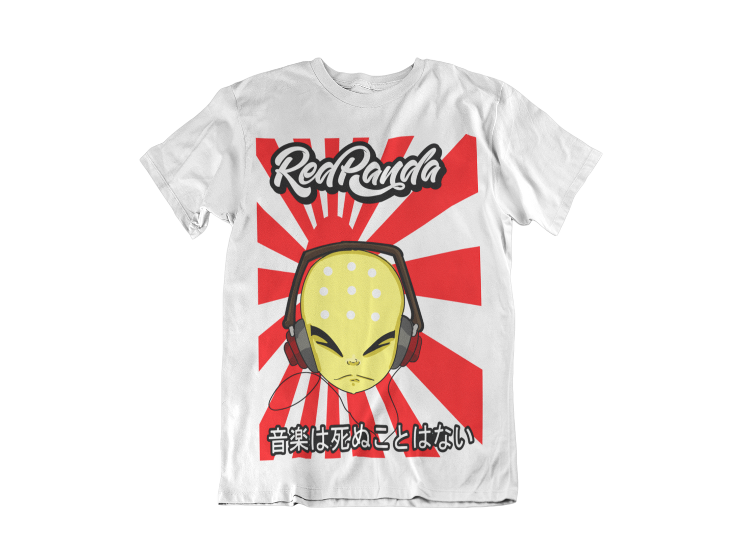 Music never dies (White) Tee - Red Panda Clothing