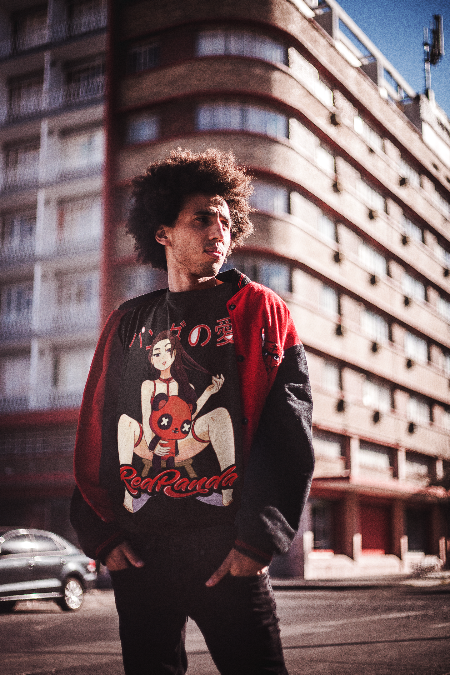 Panda Lover Tee (Black) - Red Panda Clothing