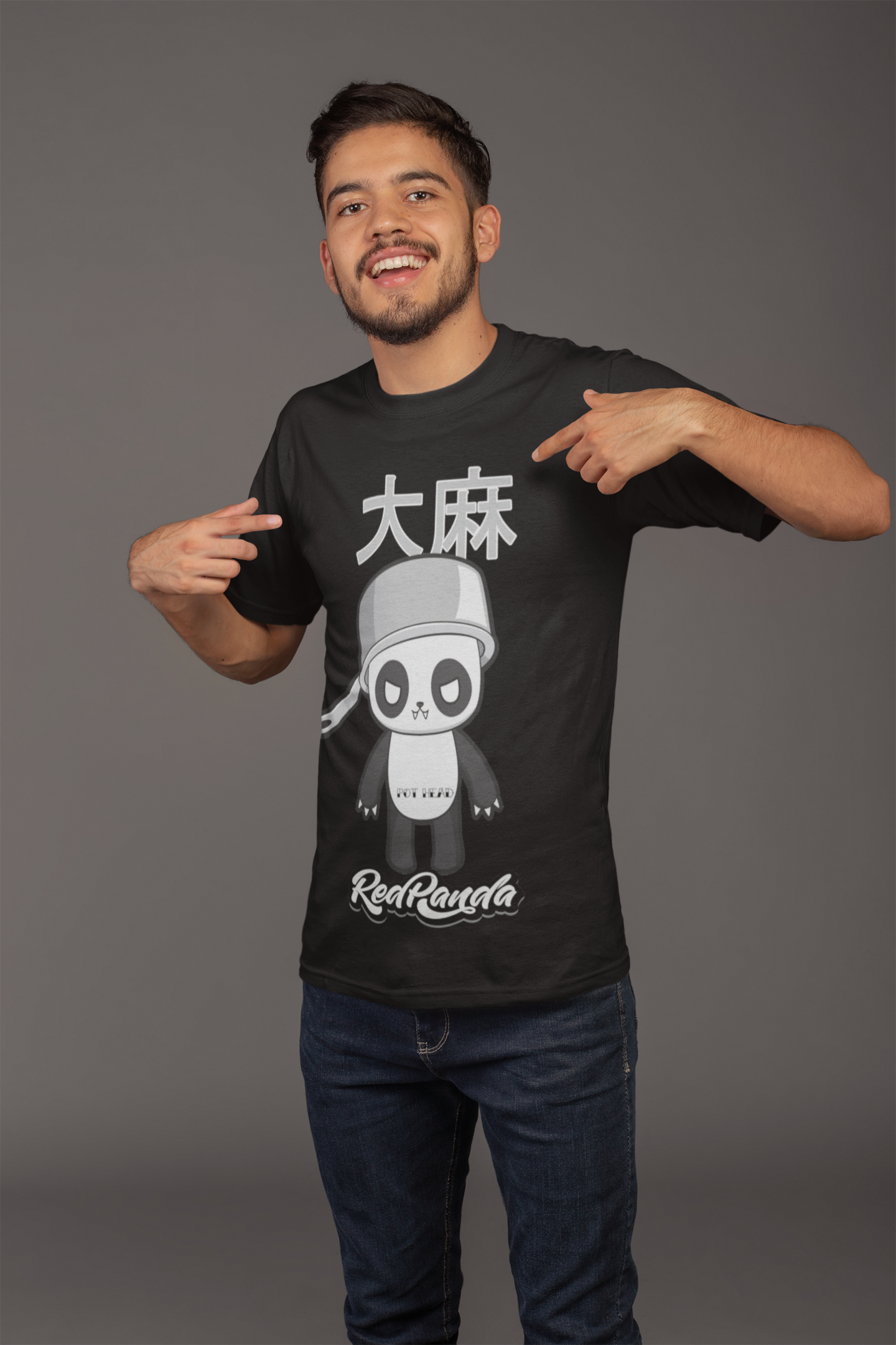 Pot Head Panda Tee - Red Panda Clothing