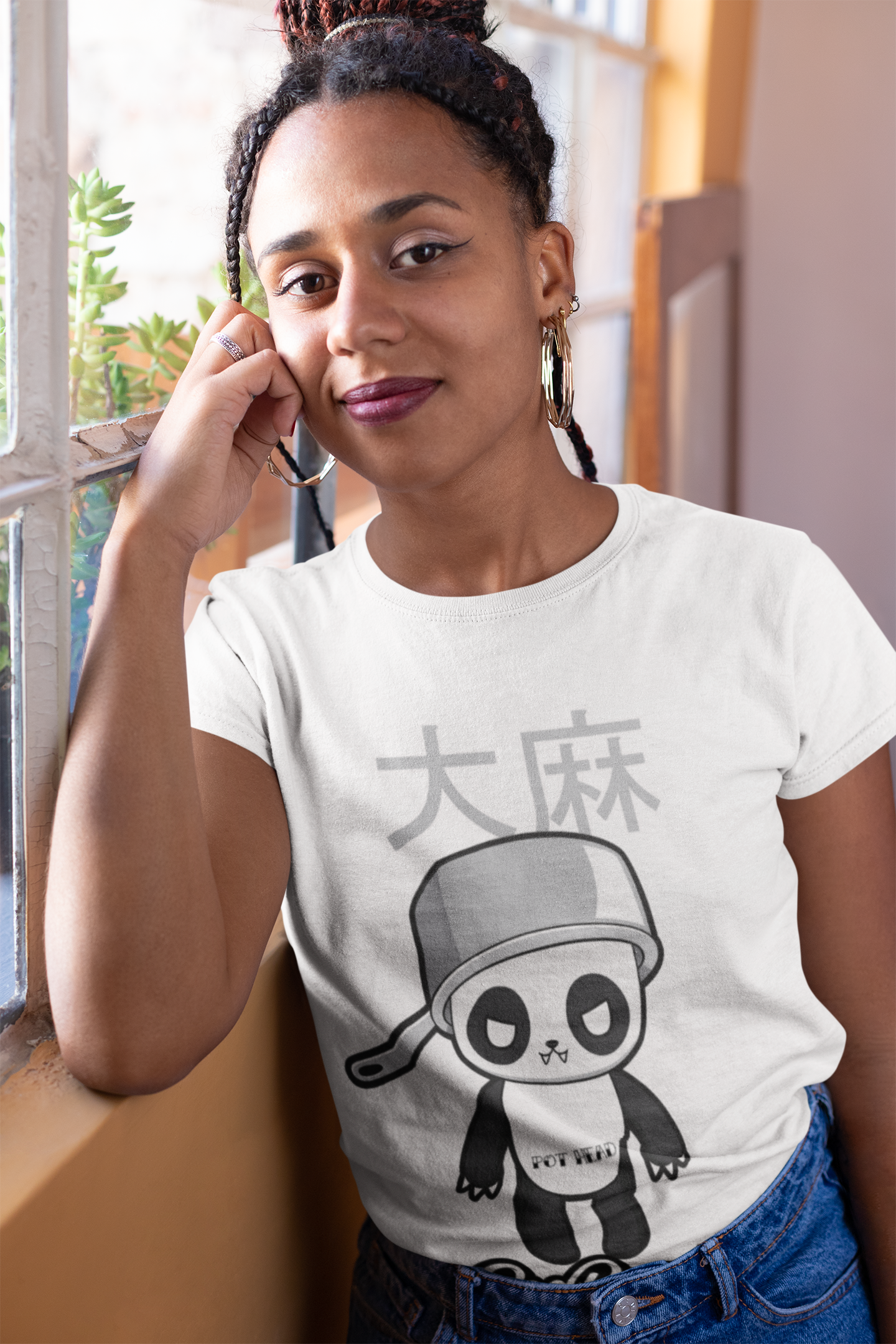 Pot Head Panda Tee - Red Panda Clothing