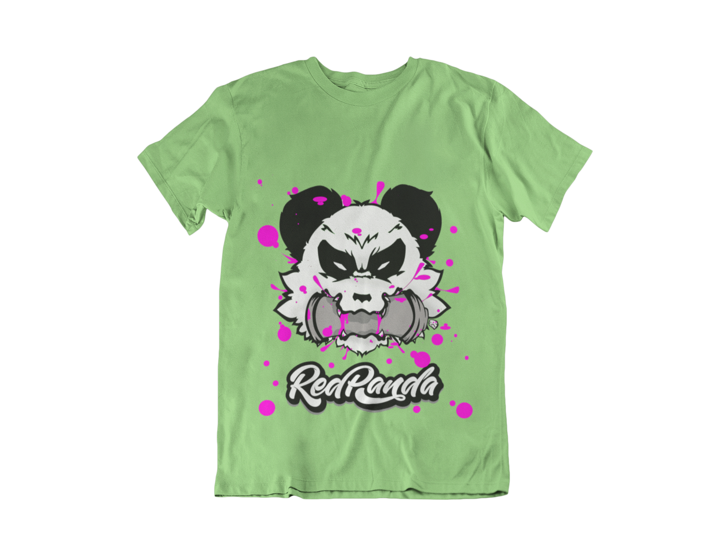 Stop Biting Red Panda Tee (White Face) - Red Panda Clothing