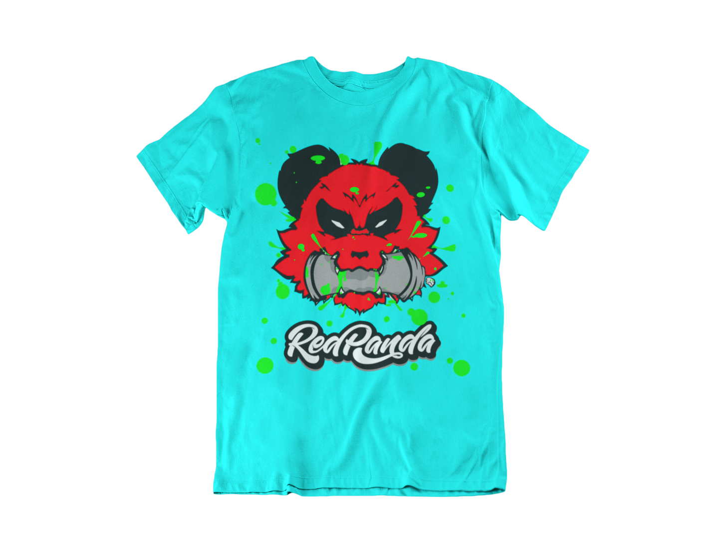 Stop Biting Red Panda Tee (Red Face) - Red Panda Clothing