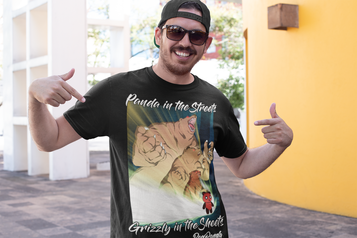 Panda in the Streets Tee - Red Panda Clothing