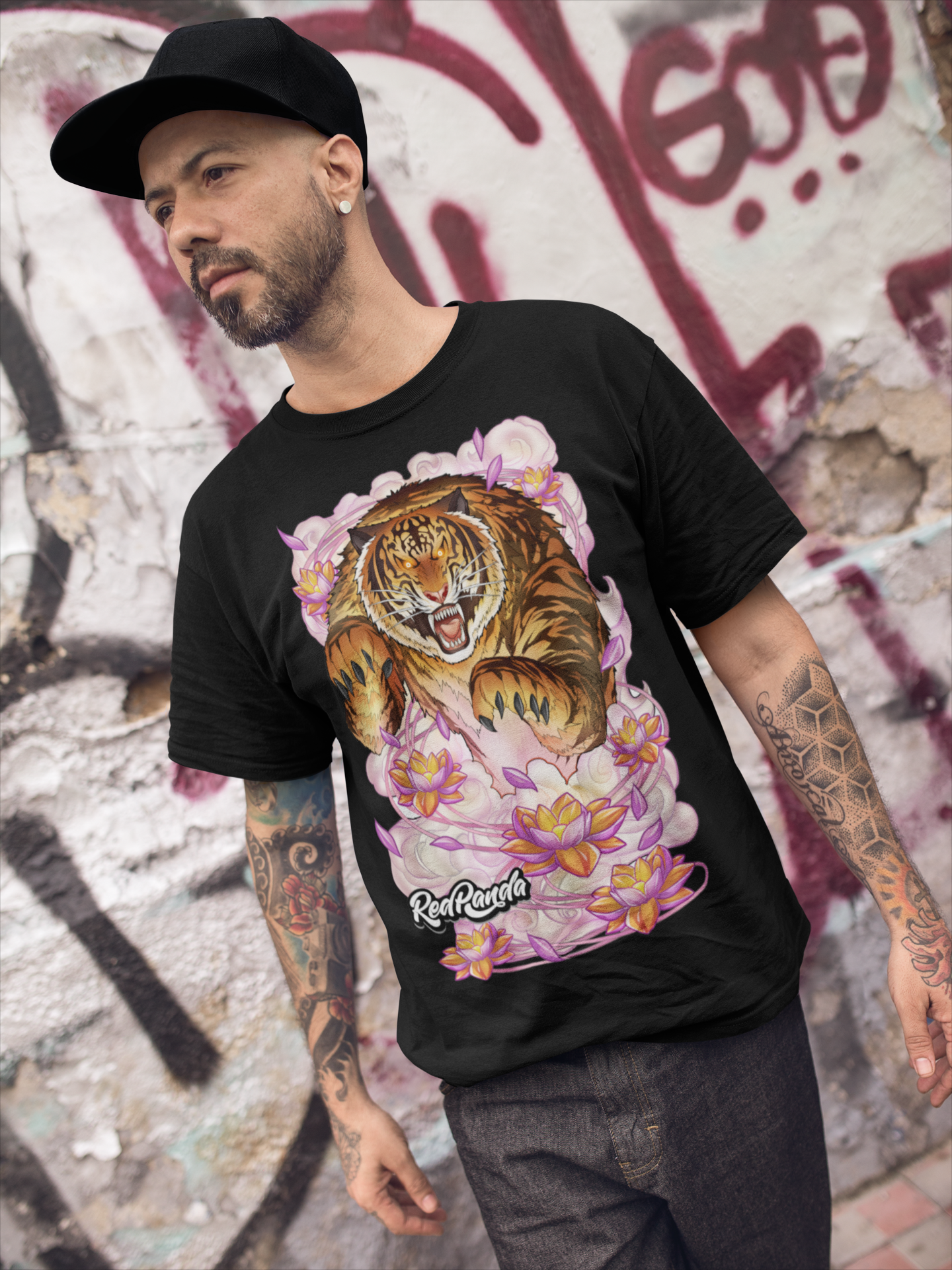 Lotus Tiger - Red Panda Clothing