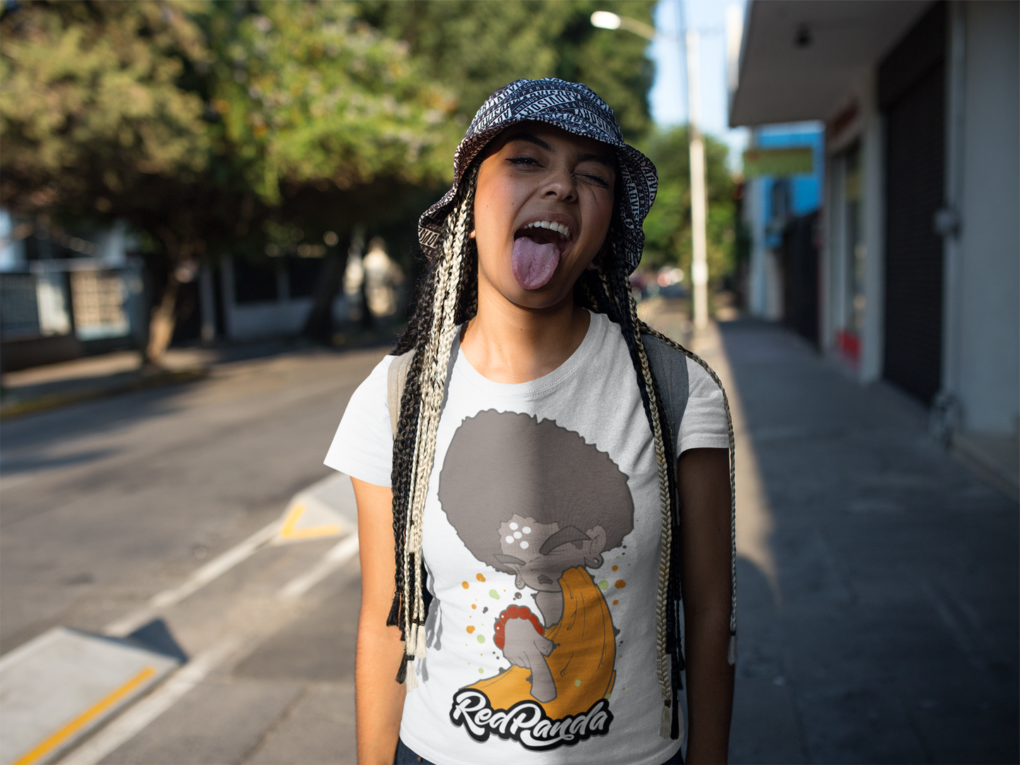 Shaolin Graffiti Monk Sogen (White) Tee - Red Panda Clothing