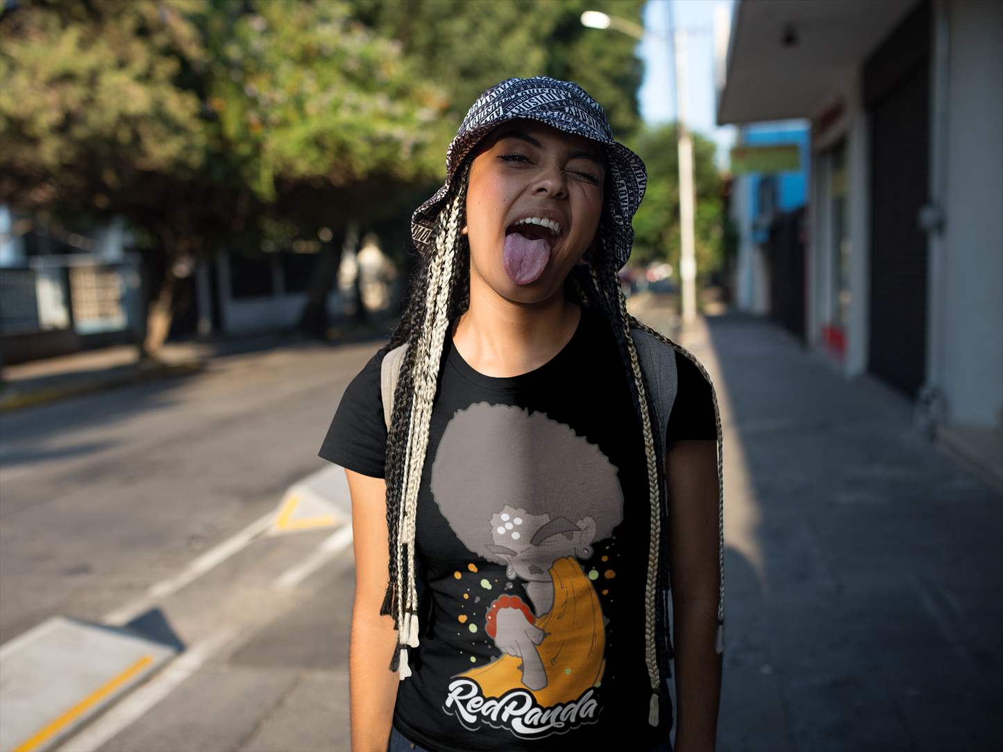 Shaolin Graffiti Monk Sogen (Black) Tee - Red Panda Clothing