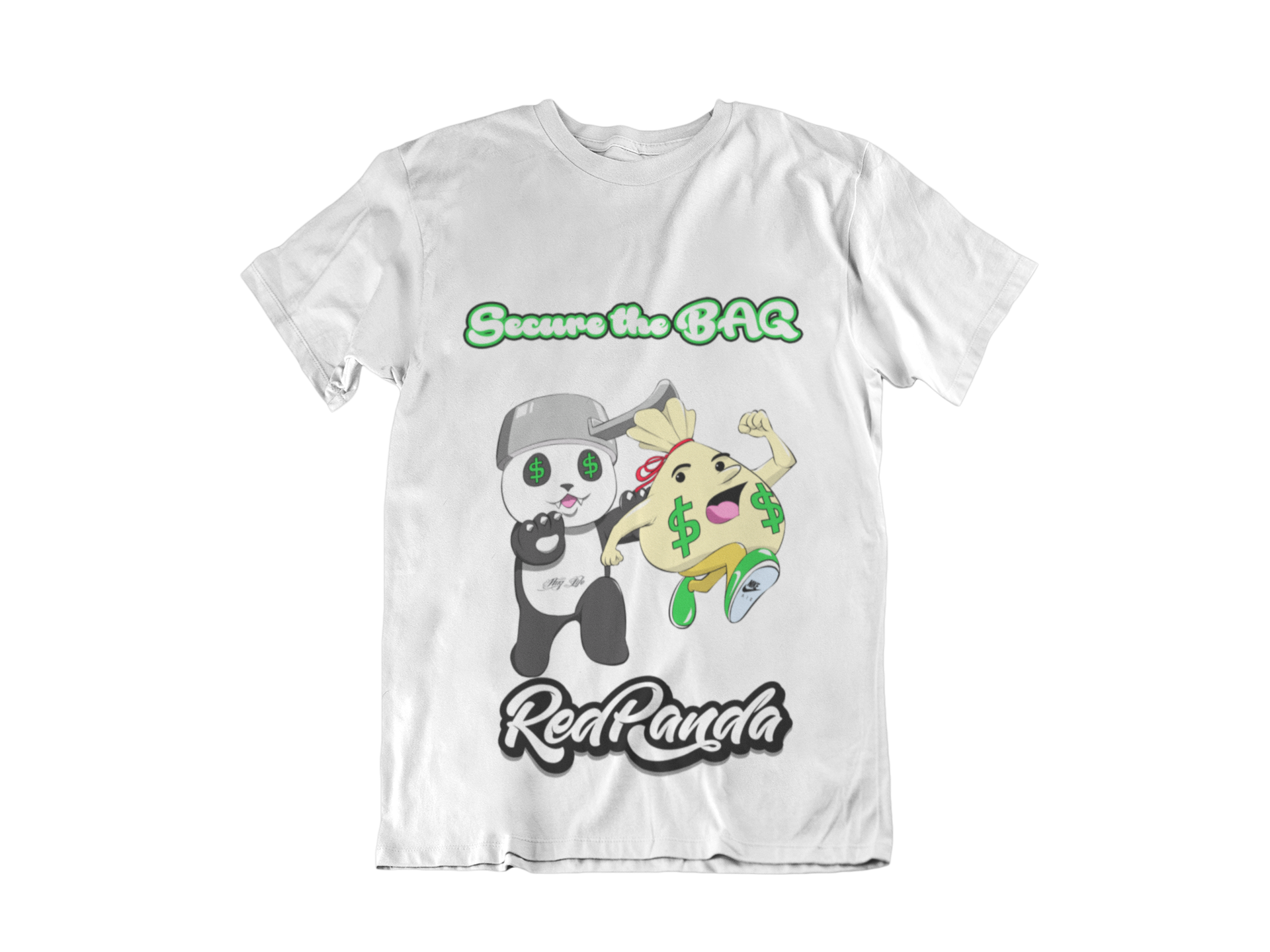 Secure the Bag (White) Tee - Red Panda Clothing
