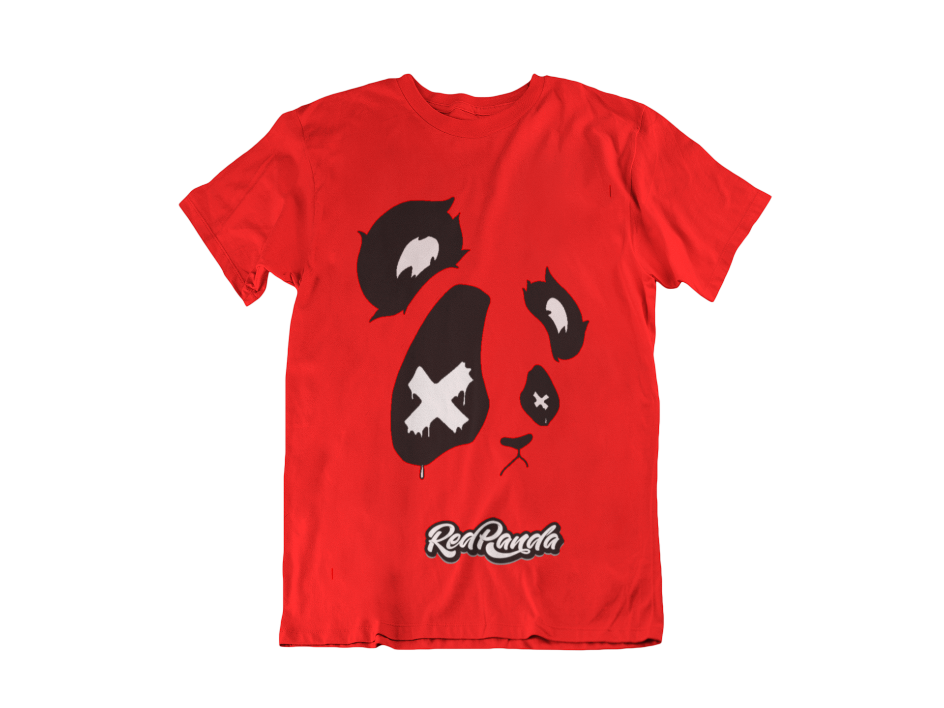 Red Panda Classic Graffiti Panda Tee Unisex T-shirt Anime Streetwear - Red Panda Clothing