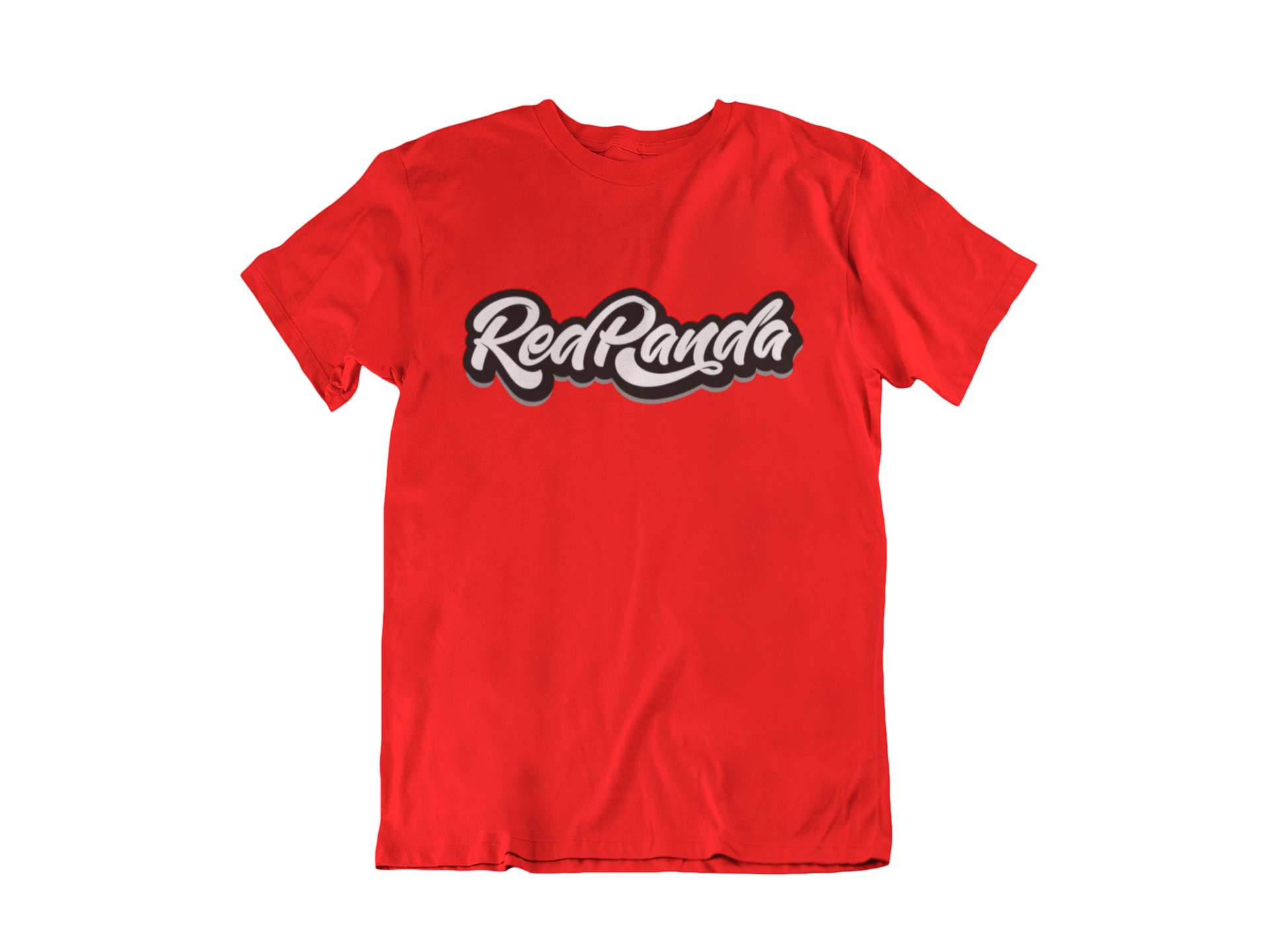 Red Panda Word Logo (white) - Red Panda Clothing